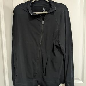 Active USA Women's Black Zip-Up Jacket